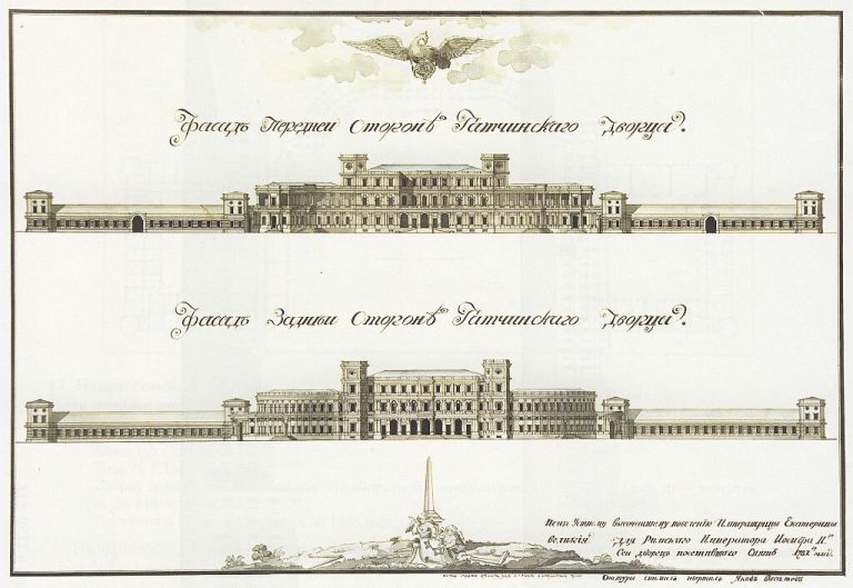 Схема гатчинского дворца