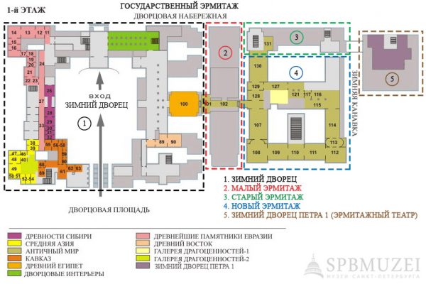 Карта схема эрмитажа