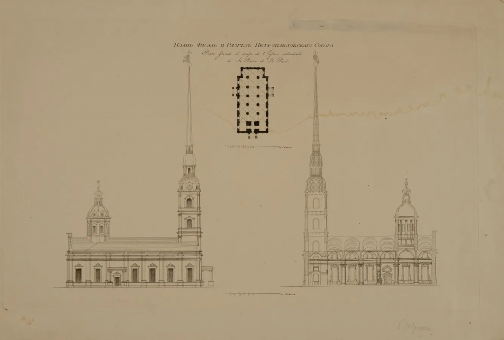 Петропавловский собор чертежи