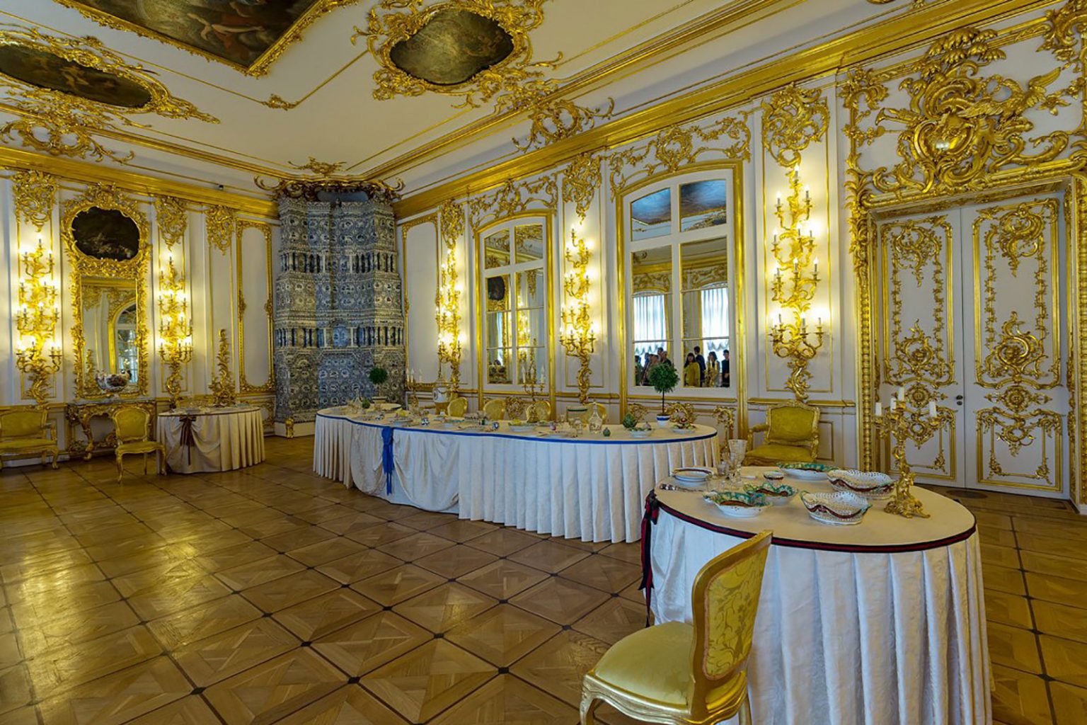 Кавалерская столовая Екатерининского дворца
