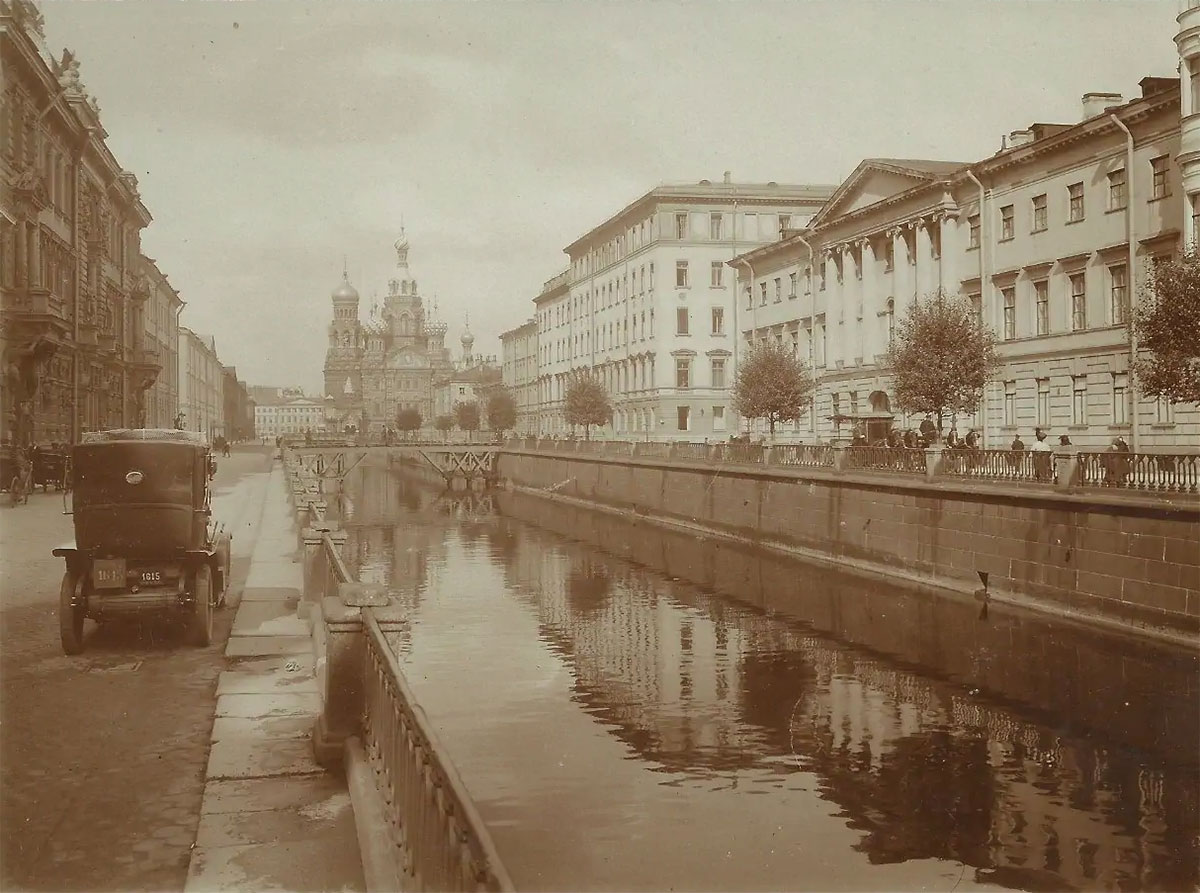 Екатерининский канал (канал Грибоедова), фотография 1913-1914 год