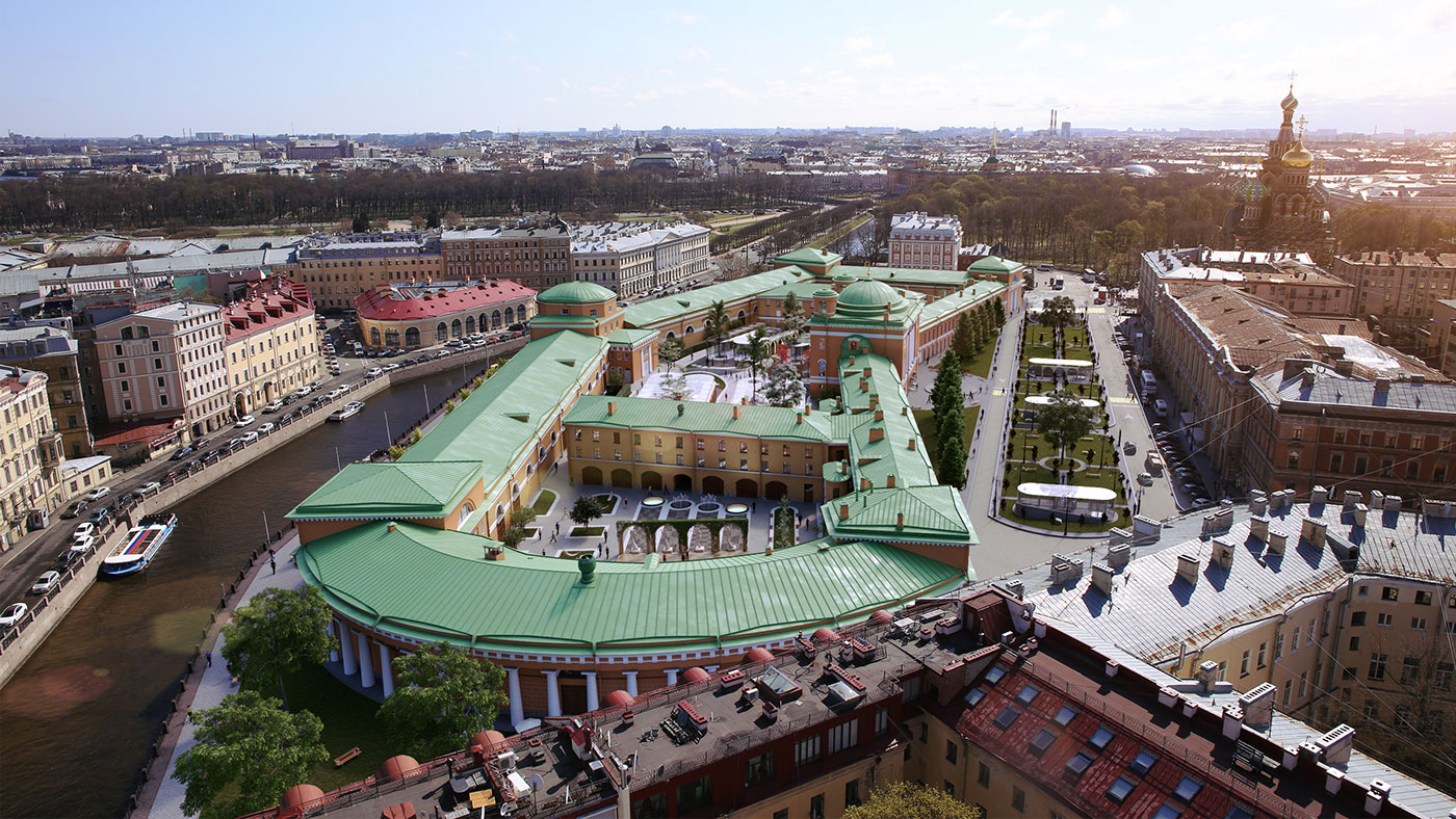 Конюшенная площадь в Санкт-Петербурге